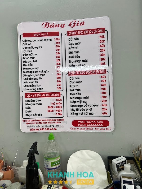 Tiệm Cắt Tóc Nam Huỳnh Kim Nam Nha Trang
