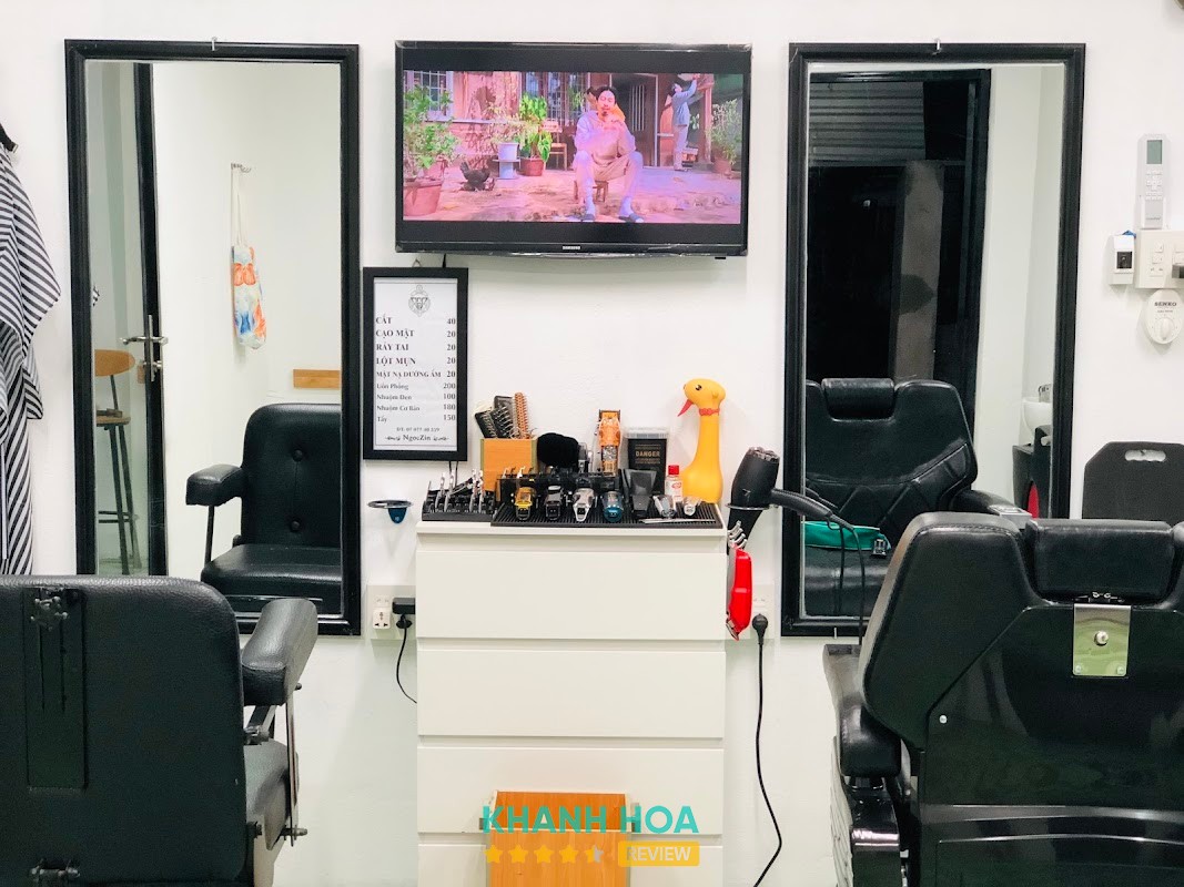 Cắt tóc nam tại NgocZin BarBer Shop Cam Lâm