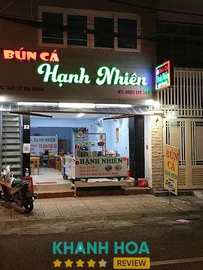 Bún cá Hạnh Nhiên: 32C Lê Đại Hành, P. Nha Trang