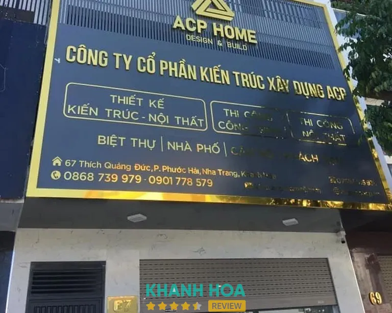 CTCP Kiến trúc Xây dựng ACP: 67 Thích Quảng Đức