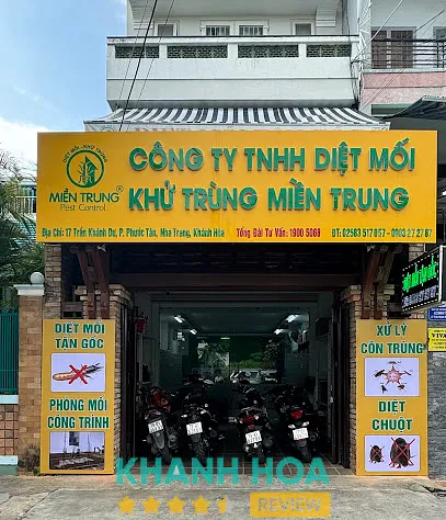 Công ty Diệt Mối – Khử Trùng Miền Trung: 17 Trần Khánh Dư, P. Nha Trang