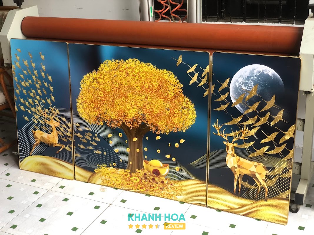 Khung Trang Nha Trang - Tranh Canvas - Tranh Tráng Gương