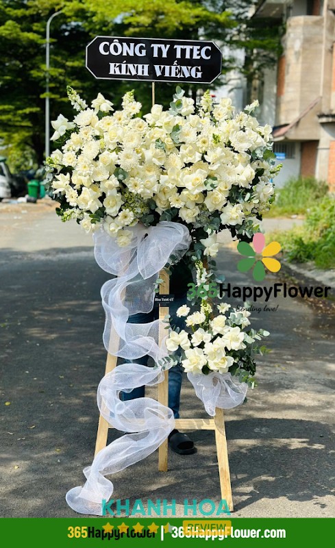 365HappyFlower - mẫu hoa viếng đám tang