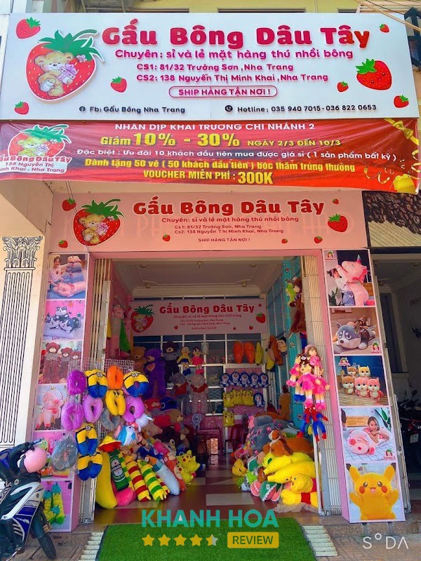 Gấu Bông Dâu Tây Nha Trang