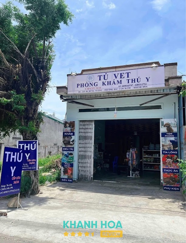 Phòng Khám Thú Y Tú Vet – 315 Hùng Vương, Nghĩa Cam, Bắc Cam Ranh, Khánh Hòa 78000, Việt Nam