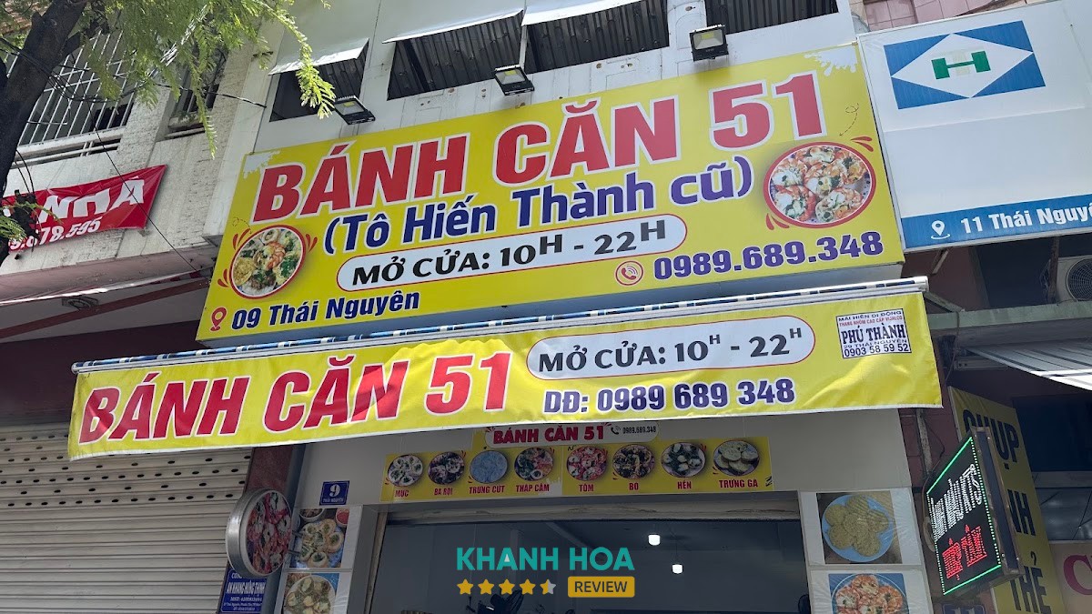 Bánh Căn 51 Tô Hiến Thành Cũ tại Nha Trang