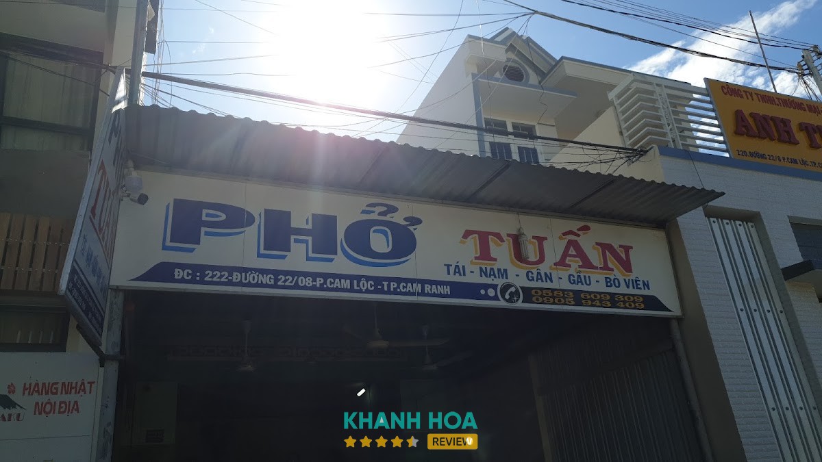 Quán Phở Tuấn tại số 9 đường 22 tháng 8