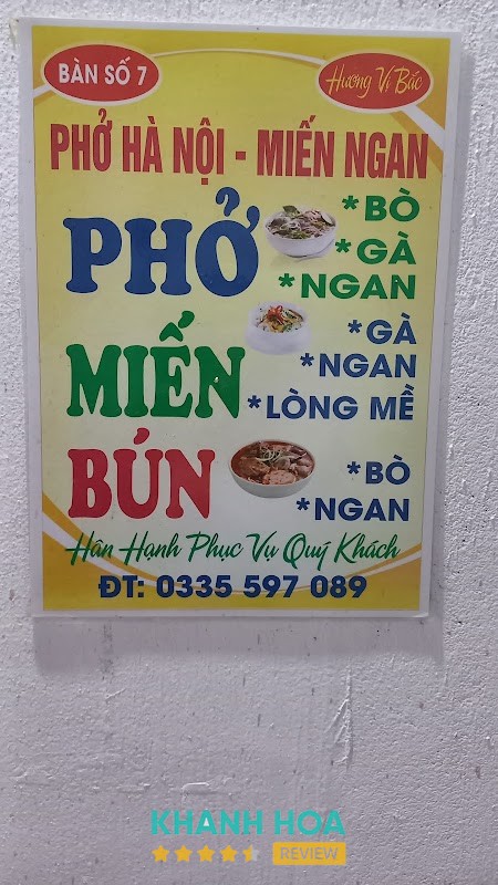 Tô phở tại Phở Hà Nội Mỹ Ca