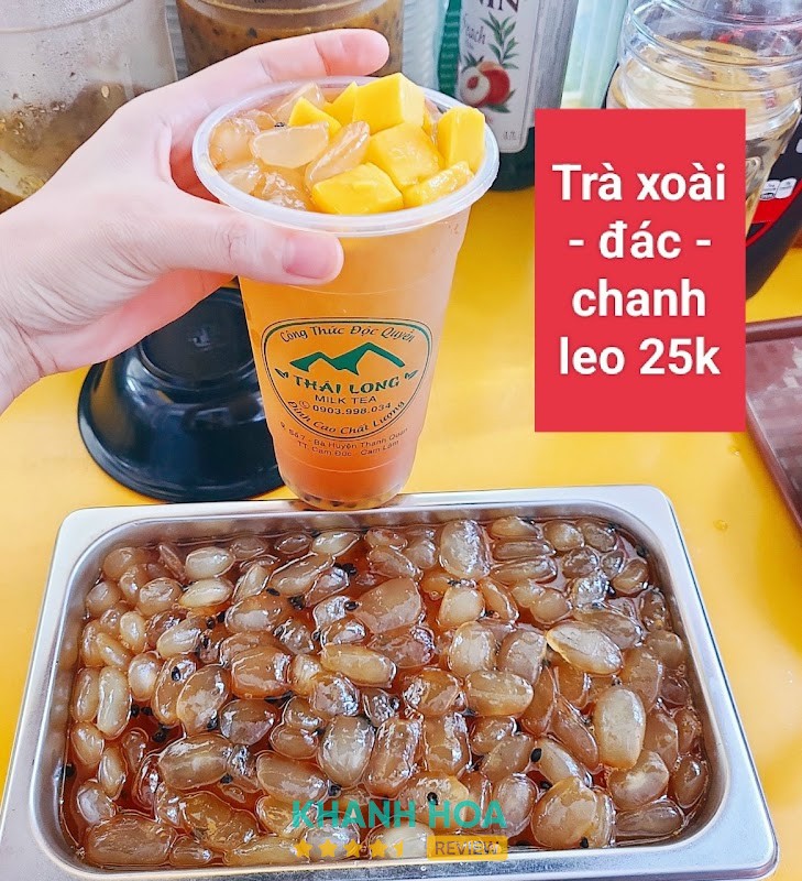 Topping tại Trà Sữa Thái Long Cam Lâm