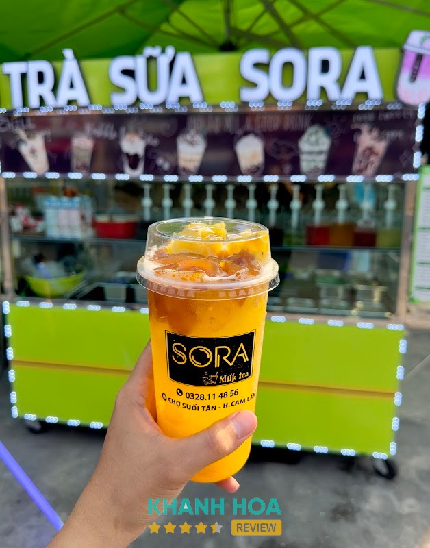 Các món trà tại Trà Sữa Sora