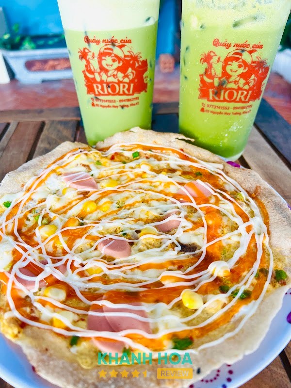 Trà sữa và rau má mix tại Riori