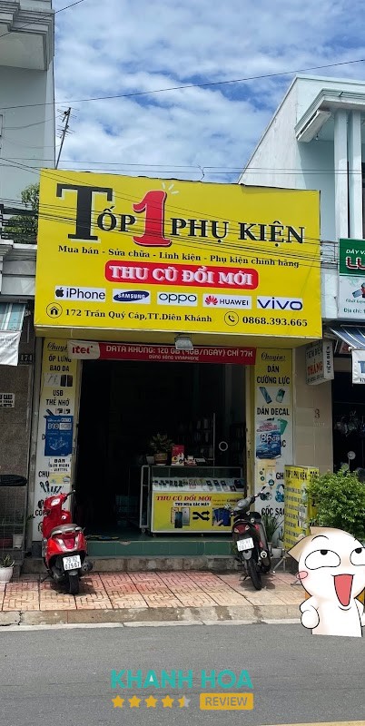Cửa Hàng Tốp 1 Phụ Kiện tại 172 Trần Quý Cáp, Diên Khánh