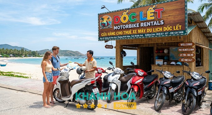 Xe máy cho thuê tại khu vực Hòn Khói