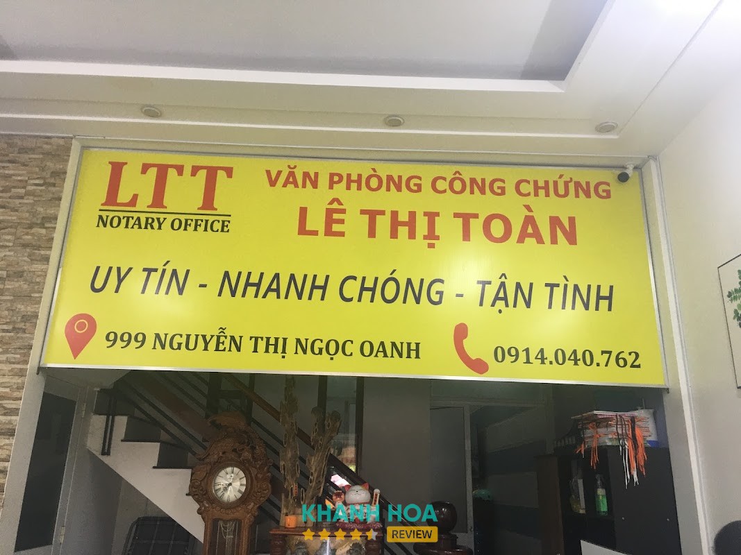 Văn Phòng Công Chứng Lê Thị Toàn Ninh Hòa