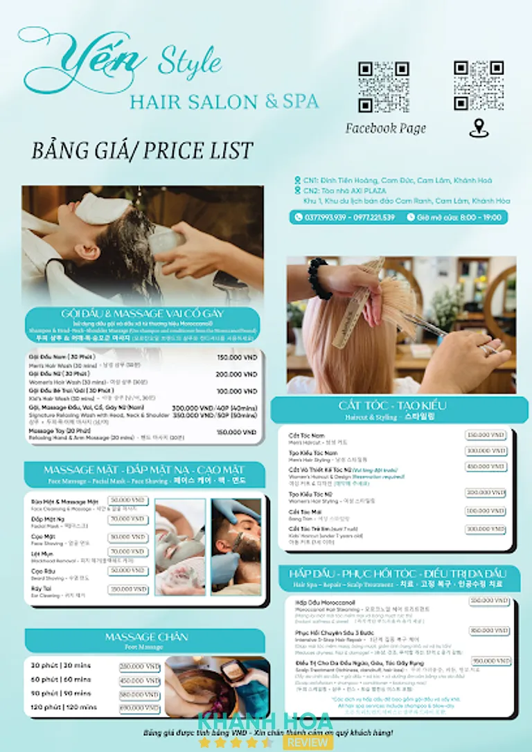 Yến Style Hair Salon: Đinh Tiên Hoàng, X. Cam Lâm